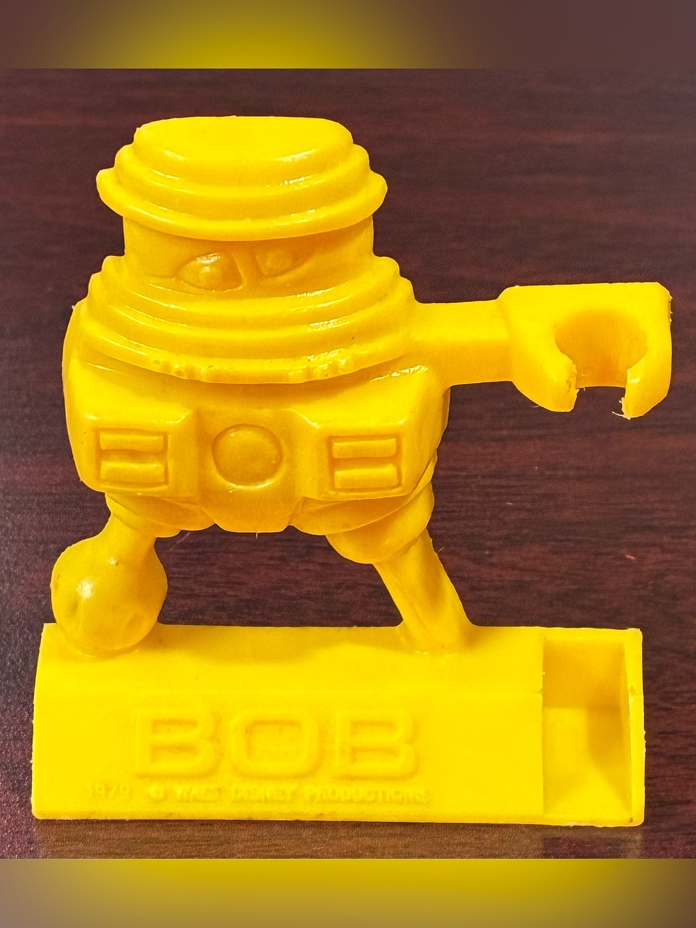 B.O.B. From Disneys The Black Hole pencil holder from Shreddies Cereal 1979